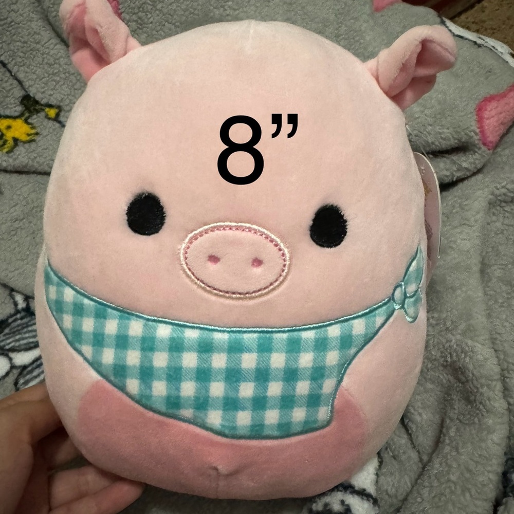 Squishmallows Peter 8” Pink Pig Stuffed Animal